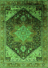 Oriental Green Industrial Rug, urb2097grn