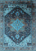 Oriental Light Blue Industrial Rug, urb2097lblu