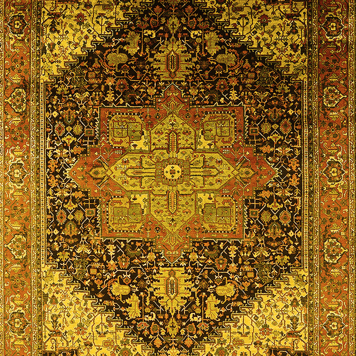 Oriental Yellow Industrial Rug, urb2097yw