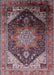 Mid-Century Modern Rosy Brown Pink Oriental Rug, urb2097