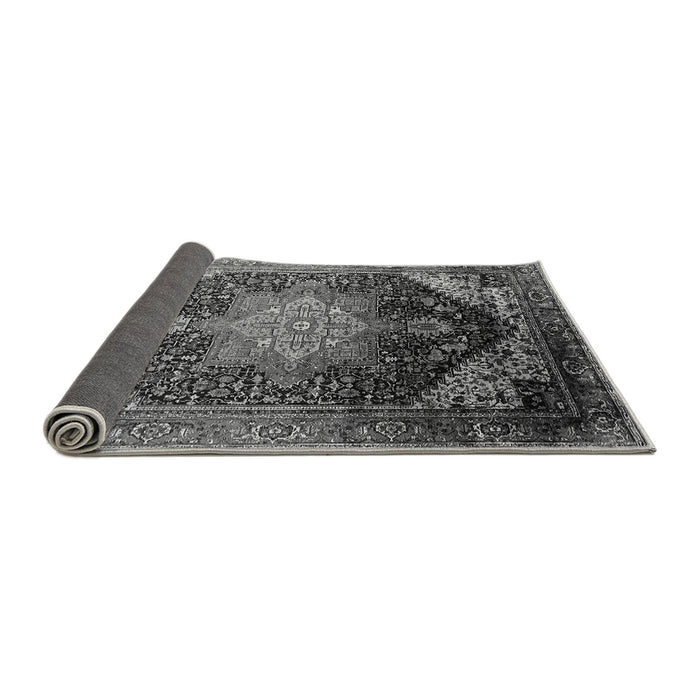 Sideview of Oriental Gray Industrial Rug, urb2097gry