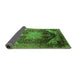 Sideview of Oriental Green Industrial Rug, urb2097grn