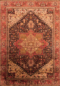 Oriental Orange Industrial Rug, urb2097org