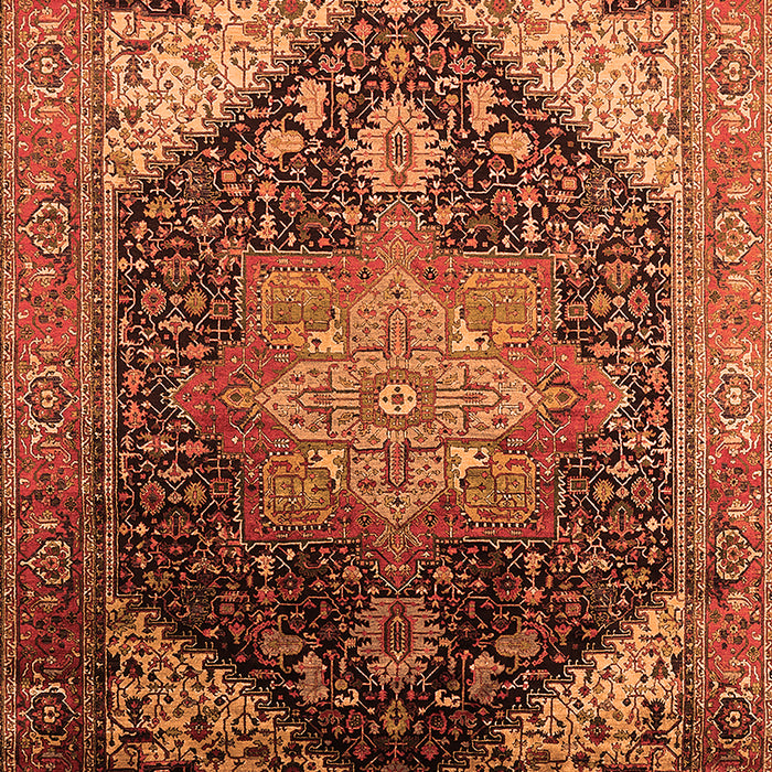 Oriental Orange Industrial Rug, urb2097org