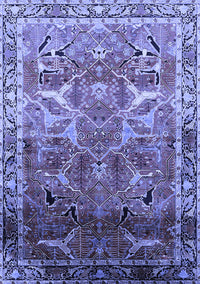 Oriental Blue Industrial Rug, urb2098blu