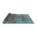 Sideview of Oriental Light Blue Industrial Rug, urb2098lblu