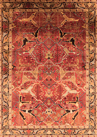 Oriental Orange Industrial Rug, urb2098org