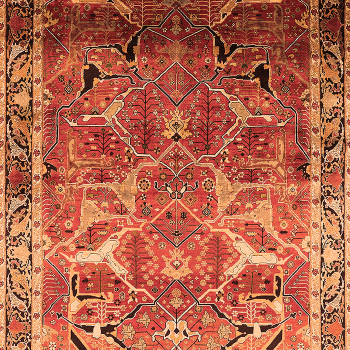 Oriental Orange Industrial Rug, urb2098org