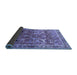 Sideview of Oriental Blue Industrial Rug, urb2098blu