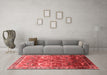 Industrial Red Washable Rugs