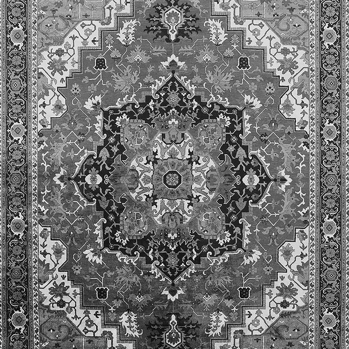 Machine Washable Oriental Gray Industrial Rug, wshurb2099gry
