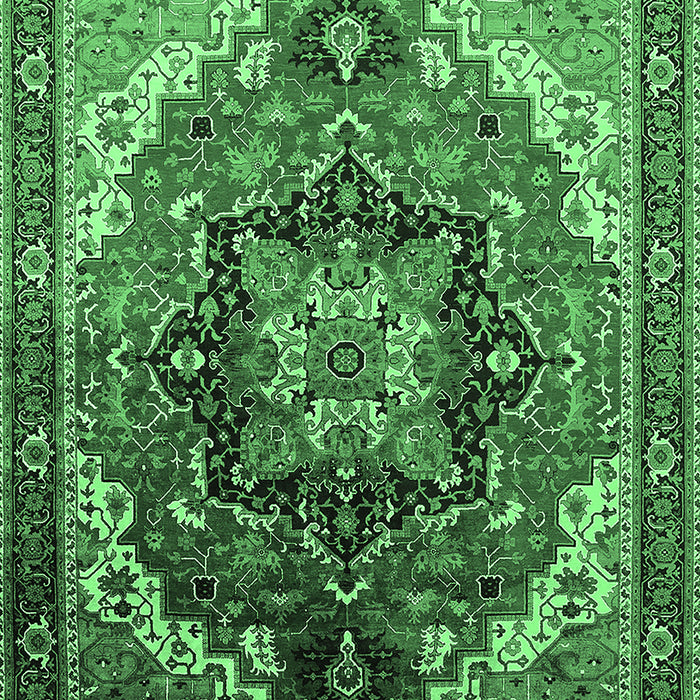 Oriental Emerald Green Industrial Rug, urb2099emgrn