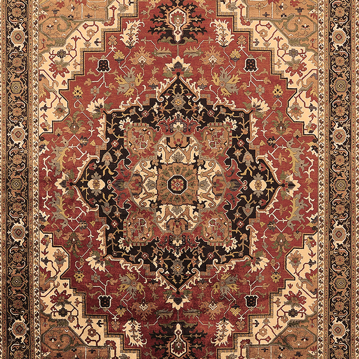 Oriental Brown Industrial Rug, urb2099brn