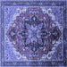 Square Oriental Blue Industrial Rug, urb2099blu