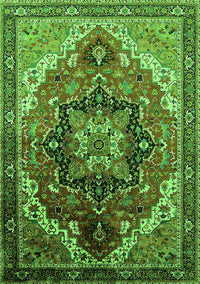 Oriental Green Industrial Rug, urb2099grn