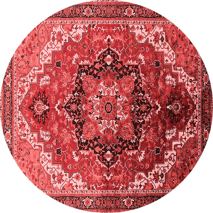 Machine Washable Oriental Red Industrial Rug, wshurb2099red