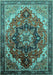 Oriental Turquoise Industrial Rug, urb2099turq