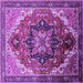 Square Oriental Purple Industrial Rug, urb2099pur