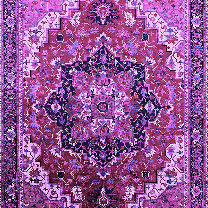Machine Washable Oriental Purple Industrial Area Rugs, wshurb2099pur