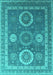 Oriental Turquoise Industrial Rug, urb2100turq