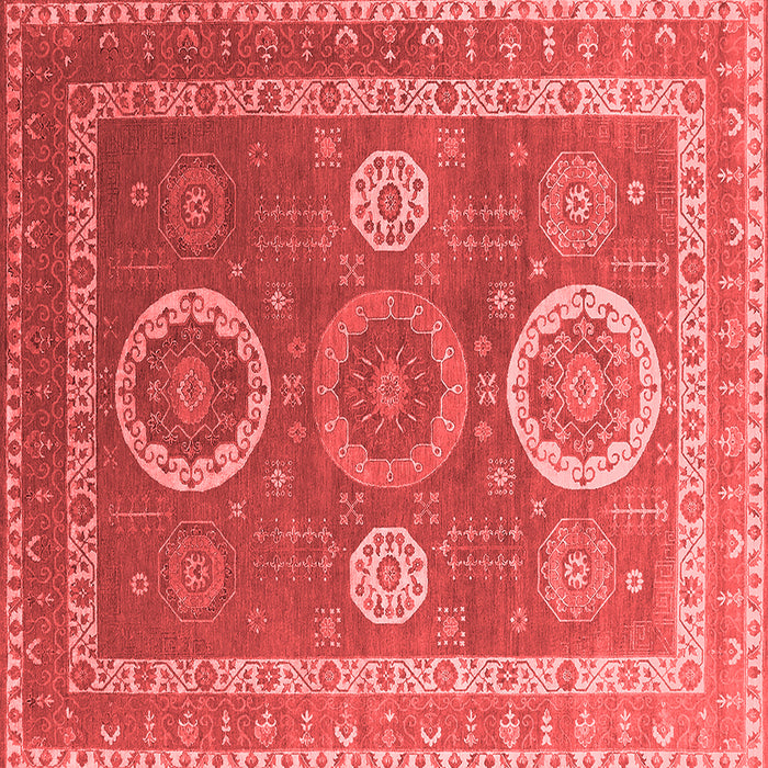 Machine Washable Oriental Red Industrial Rug, wshurb2100red