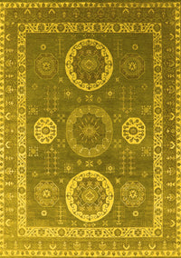 Oriental Yellow Industrial Rug, urb2100yw