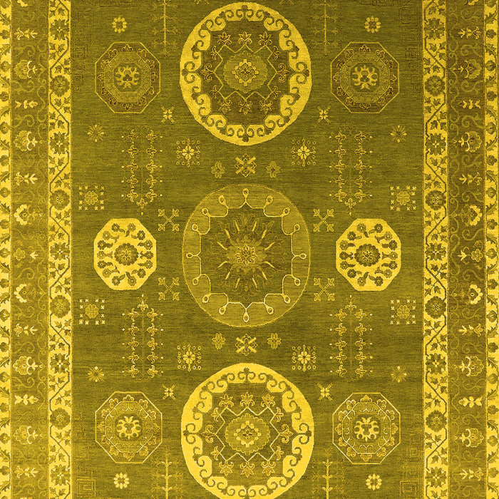 Oriental Yellow Industrial Rug, urb2100yw