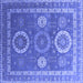 Square Oriental Blue Industrial Rug, urb2100blu