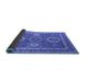 Sideview of Oriental Blue Industrial Rug, urb2100blu