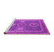 Sideview of Machine Washable Oriental Pink Industrial Rug, wshurb2100pnk