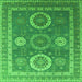 Square Oriental Green Industrial Rug, urb2100grn