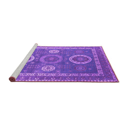 Sideview of Machine Washable Oriental Purple Industrial Area Rugs, wshurb2100pur