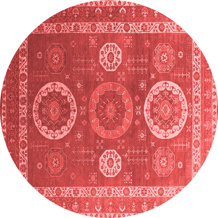 Machine Washable Oriental Red Industrial Rug, wshurb2100red