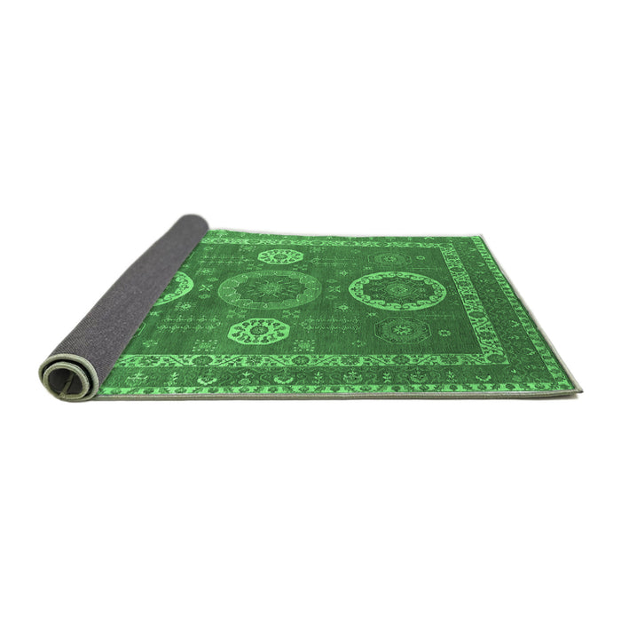 Sideview of Oriental Emerald Green Industrial Rug, urb2100emgrn