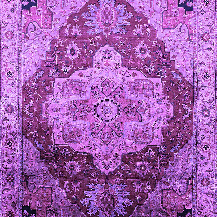 Machine Washable Oriental Purple Industrial Area Rugs, wshurb2101pur