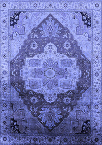 Oriental Blue Industrial Rug, urb2101blu