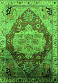 Oriental Green Industrial Rug, urb2101grn