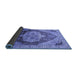 Sideview of Oriental Blue Industrial Rug, urb2101blu