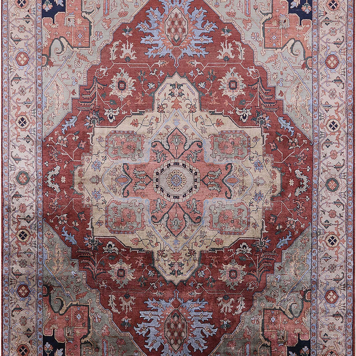 Machine Washable Industrial Modern Chestnut Brown Rug, wshurb2101