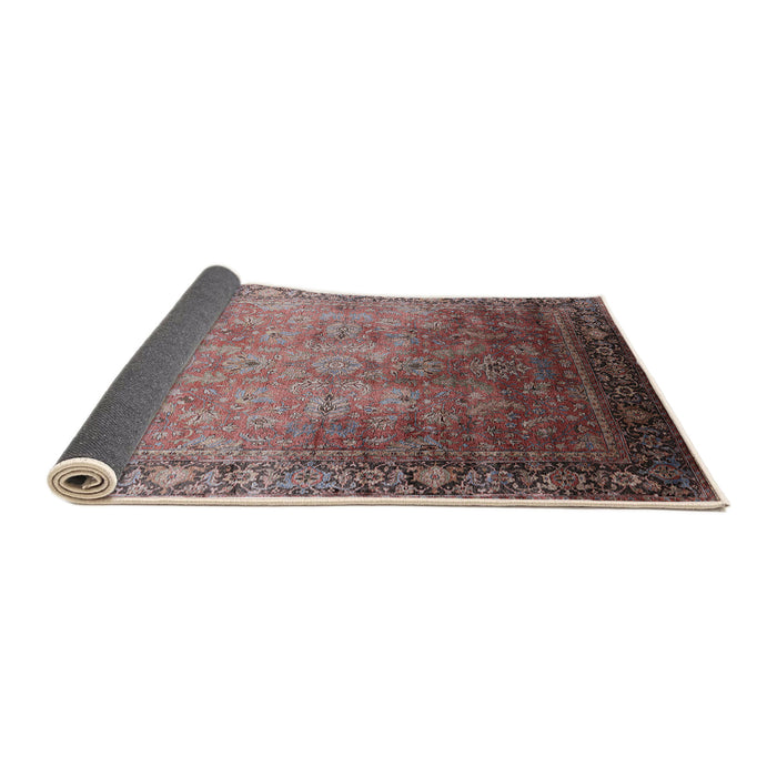 Sideview of Mid-Century Modern Chestnut Brown Oriental Rug, urb2102