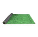 Sideview of Oriental Emerald Green Industrial Rug, urb2102emgrn