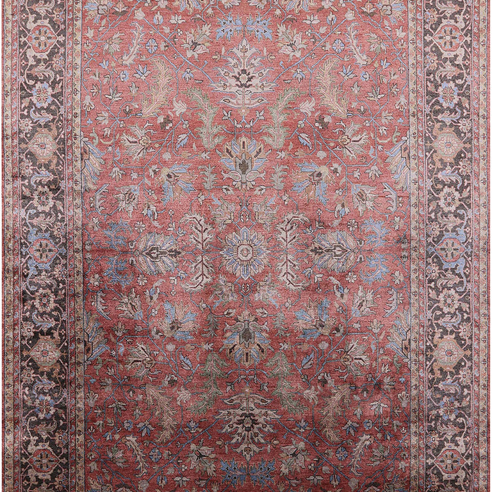 Mid-Century Modern Chestnut Brown Oriental Rug, urb2102