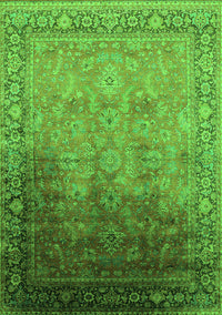 Oriental Green Industrial Rug, urb2102grn