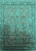 Oriental Turquoise Industrial Rug, urb2102turq