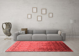 Industrial Red Washable Rugs