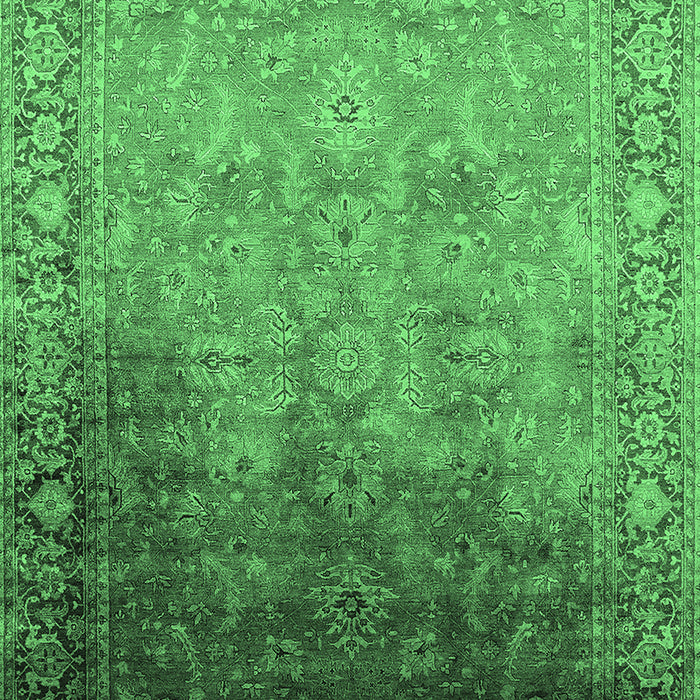 Oriental Emerald Green Industrial Rug, urb2102emgrn