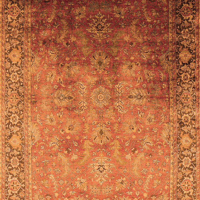 Machine Washable Oriental Orange Industrial Area Rugs, wshurb2102org