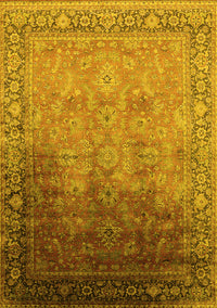 Oriental Yellow Industrial Rug, urb2102yw