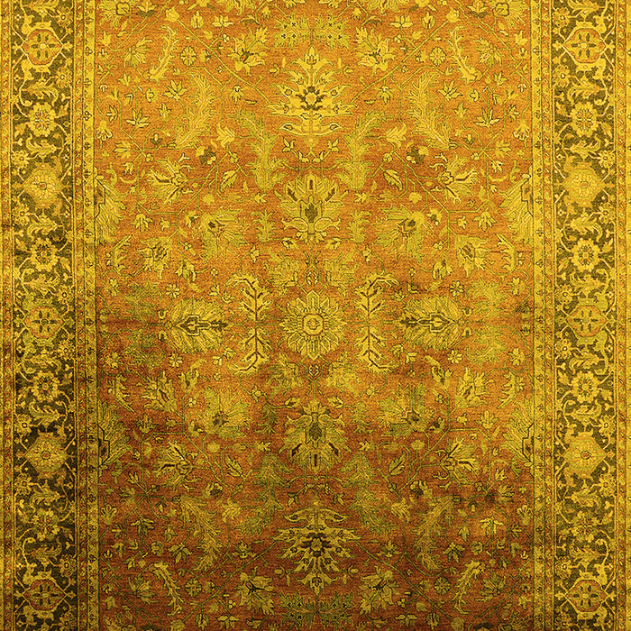 Oriental Yellow Industrial Rug, urb2102yw