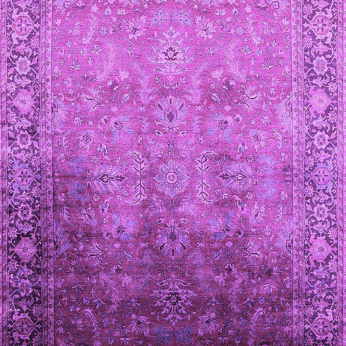 Machine Washable Oriental Purple Industrial Area Rugs, wshurb2102pur